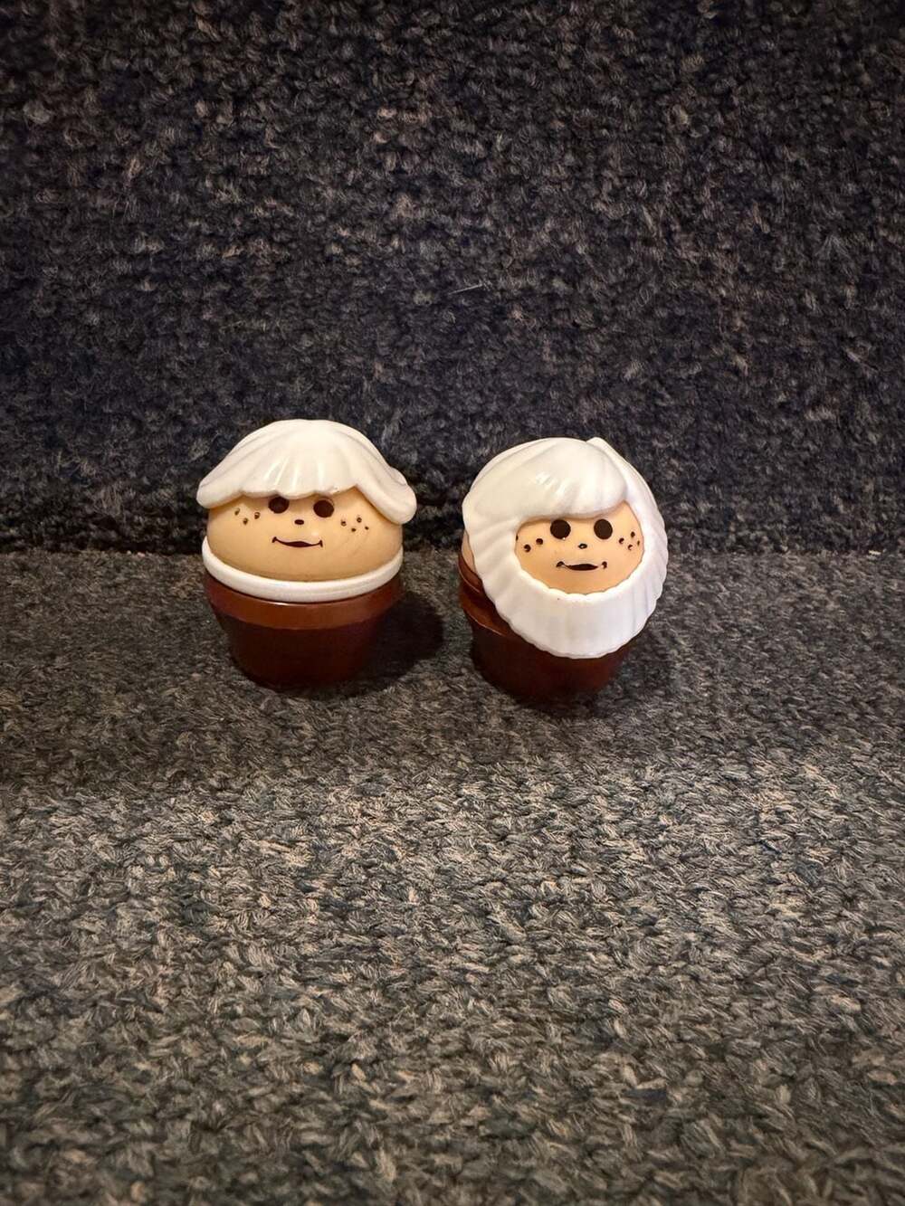 Vintage Fisher-Price Little People Chunky Grandma and Grandpa Figures